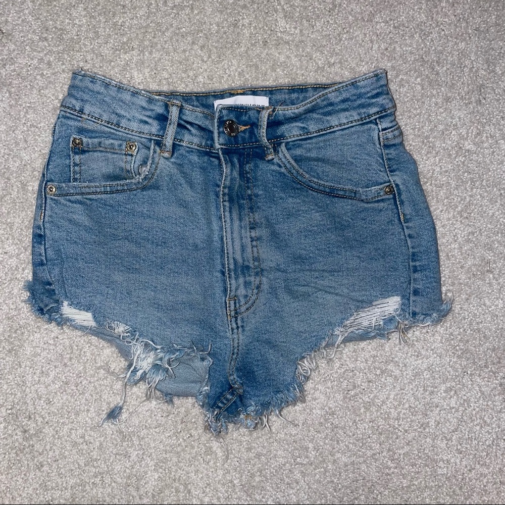 Zara Denim High Rise Shorts